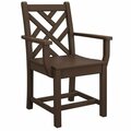 Polywood CDD200MA Chippendale Mahogany Dining Arm Chair 633CDD200MA